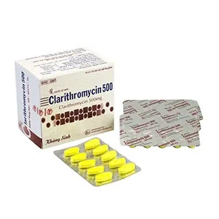 Clarithromycin 500mg Khapharco (H/100v/thường) – Thuốc kháng sinh điều trị nhiễm khuẩn hiệu quả